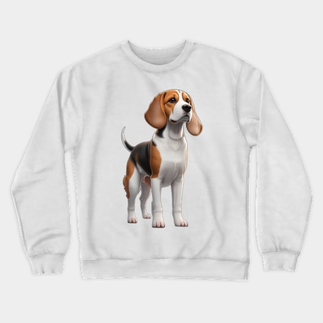 Beagle Dog Crewneck Sweatshirt by Moulezitouna